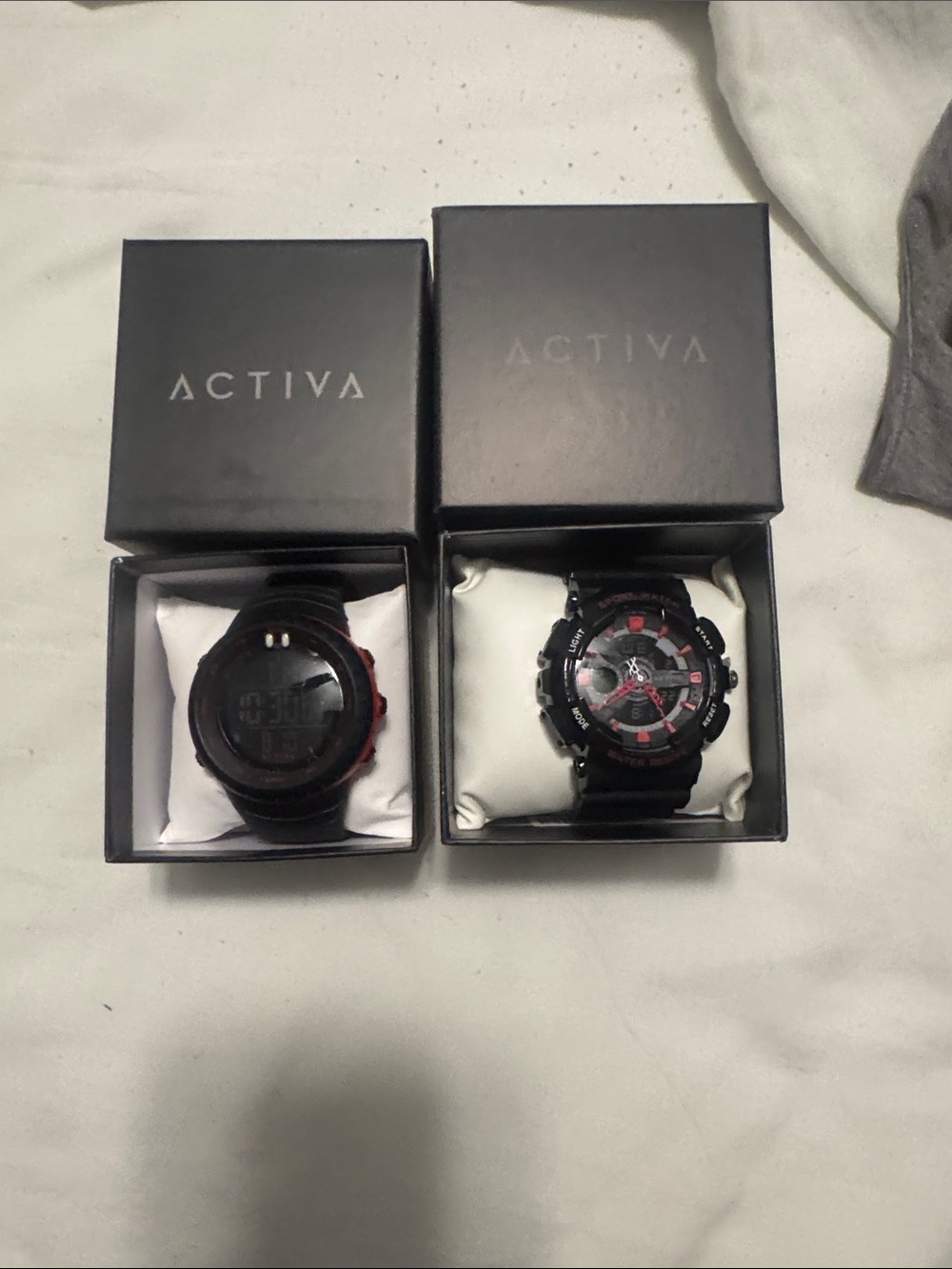 Ativa Men's Black and Red Sport Watch - Digital & Analog Options. Both watches
